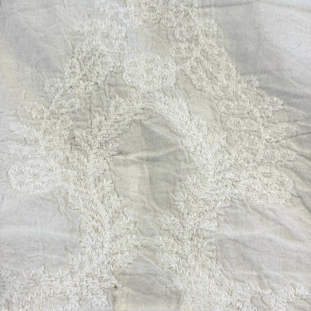 Democracy Embroidered Lace Top Women's S White Fairy Festival Boho - Picture 7 of 14